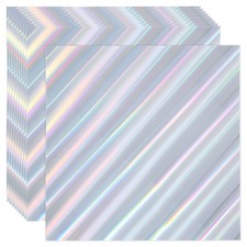 12"x12" Holographic Cardstock 20Pcs Metallic Iridescent Mirror Paper, Style 4
