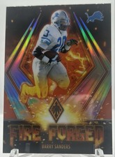 2021 Panini Phoenix - Fire Forged Barry Sanders #FF-7 Silver