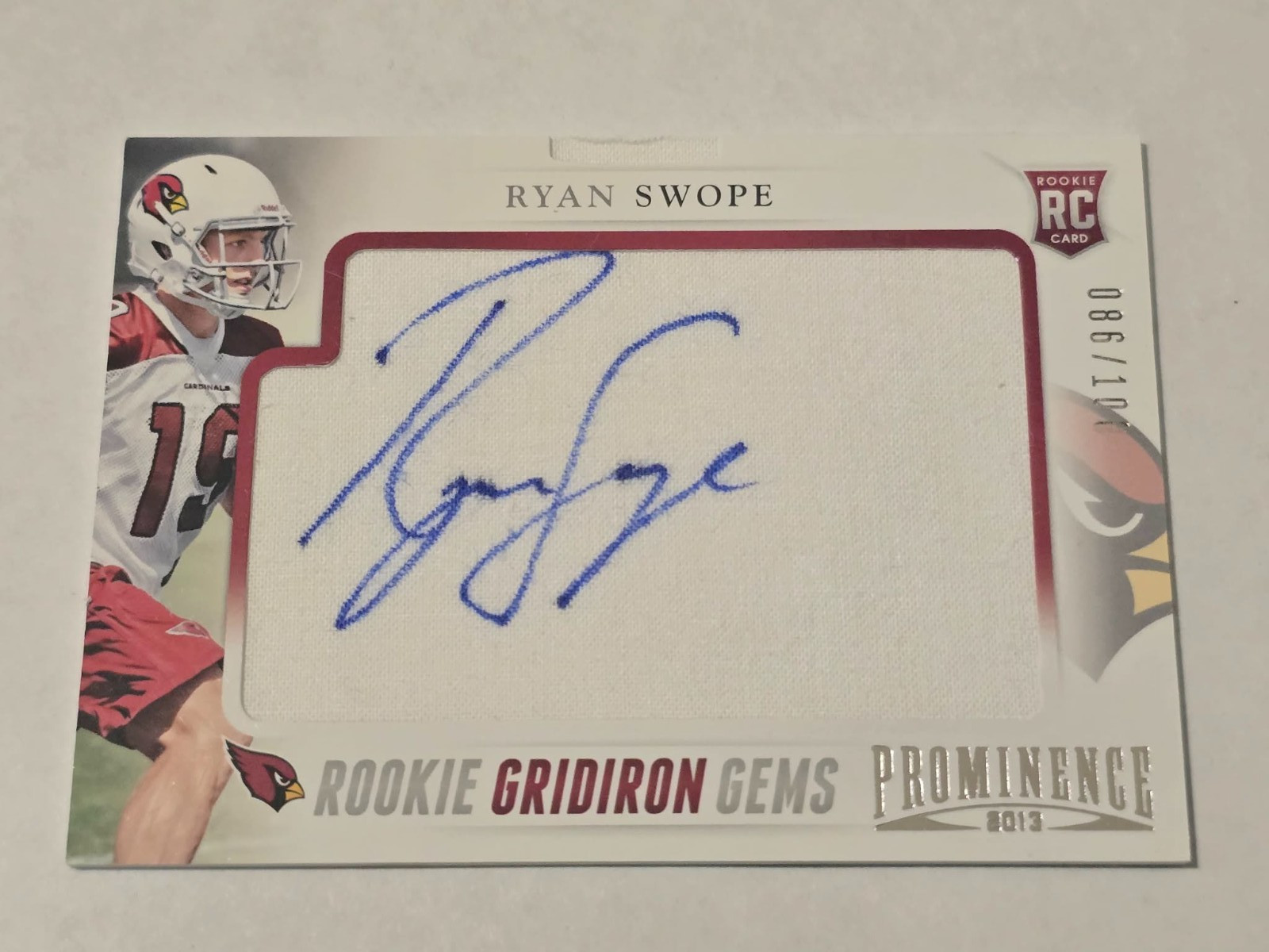 🔥 Ryan Swope - 2013 - Panini ROOKIE GRIDIRON GEMS - AUTO - NM/M!! WOW!!! /100!