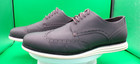 MENS COLE HAAN ORIGINAL GRAND SHORT WING GREY MAT LEATHER OXFORDS SHOES 12 M — photo 2