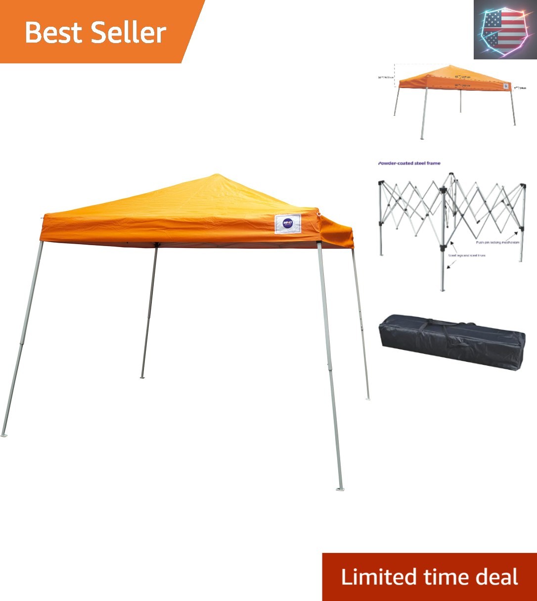 Tent Orange-no Sidewall