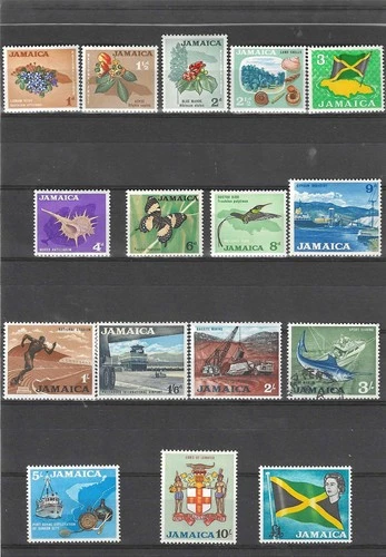 Jamaica 1964 Complete Local Motifs Set, Mint Except for 3/-. Low Start Price! CS