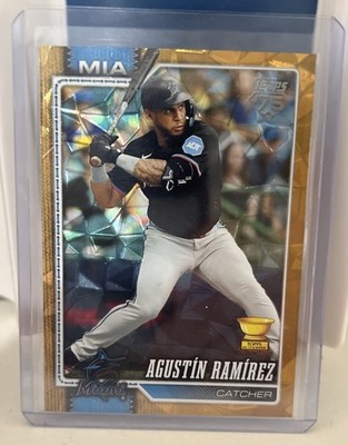 2026 Topps Series 1 - Agustin Ramirez Cup Card Gold Diamante /50 (Miami Marlins)