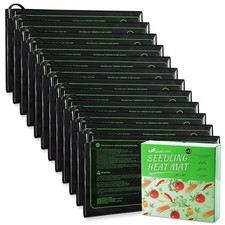 MET Certified 12 Pack Seedling Heat Mat, Waterproof Durable Germination Stati...