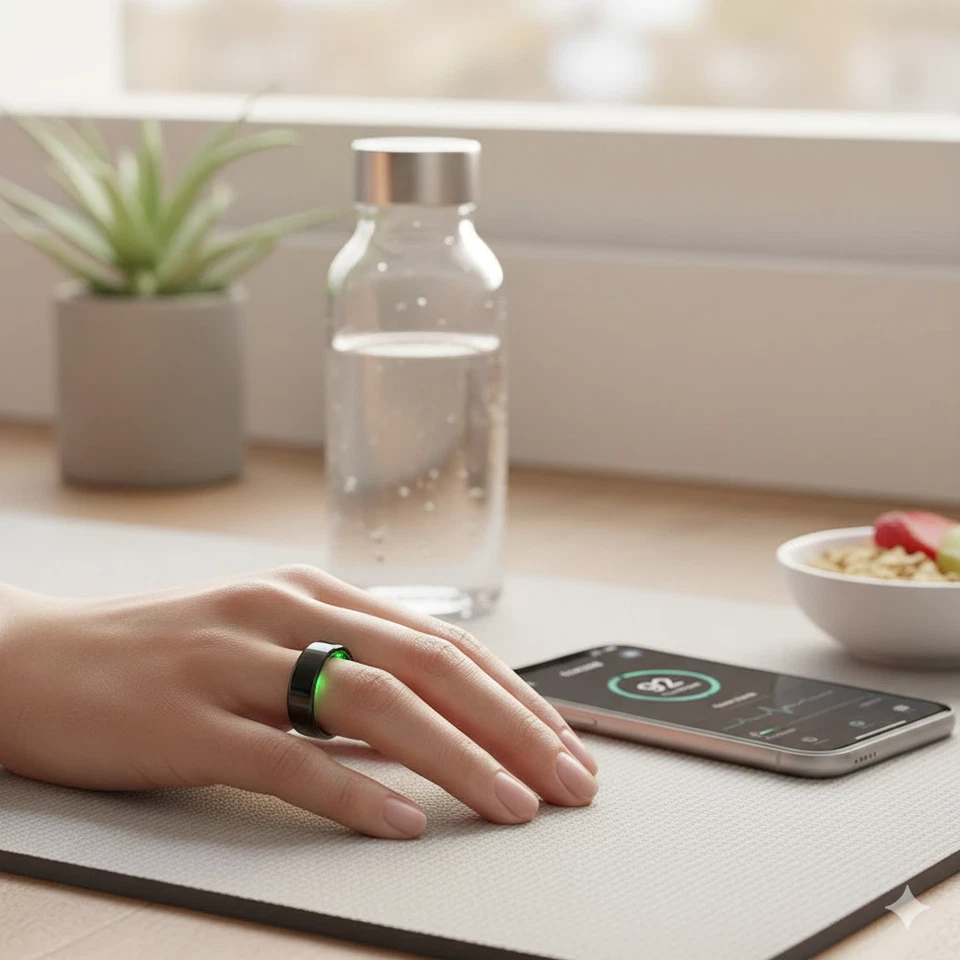 Colmi SMART RING R2 Unisex | Fitness TRACKER Health Sleep Monitor Bluetooth SpO2 - Immagine 3 di 4