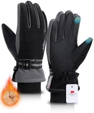 Winter Gloves Women Men, Thermal Ski Gloves for Cold Weather with Warm, Water...