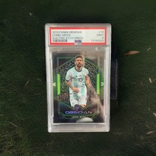 Carte à Collectionner Lionel Messi Panini Obsidian 2019 - Electric Etch Green /25 - Notée BGS 9.5