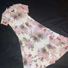 Color Anderson Vintage 90s DRESS size 10 rose floral cottagecore sundress