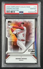 SHOHEI OHTANI PSA 10 2025 TOPPS MVP COLL #13 ROSE GOLD FOIL 10/17 ANGELS
