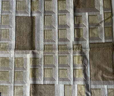 Groundworks Kelly Wearstler Rarity Quartz Topaz  Designer Fabric Remnant 24''x24''