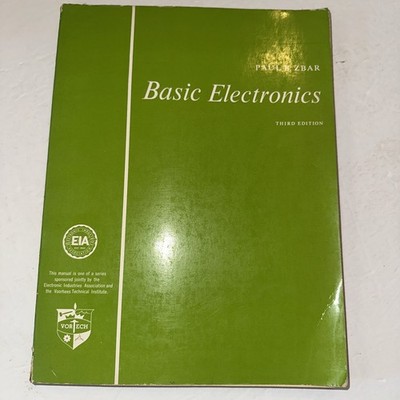 PAUL B. ZBAR BASIC ELECTRONICS THIRD EDITION 1967 Vtg Manual EIA