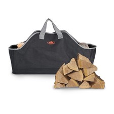 Heavy Duty Large Canvas Log Carrier Bag Fireplace Fire Wood Holder Storage Ba...