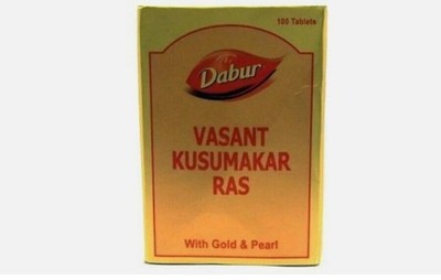 Dabur Vasant Kusumakar Ras mit Gold- und Perlentabletten (100 Tabletten)...