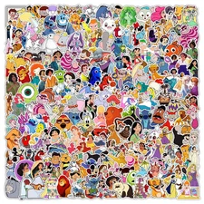Disney Stickers 50 Pack Random Assorted 2 Inch Plus Large Mickey Pooh Character