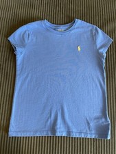 Polo Ralph Lauren Girls Blue T-Shirt Medium 8  10