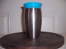 Munchkin Miracle 360 Cup Stainless Steel 10 Oz Toddler Spill Proof lgt blue