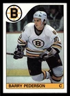 1985 Topps Hockey Barry Pederson #52 PSA 9