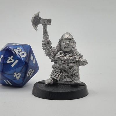 Citadel SHAZ ENSUN Dwarf Shield Maiden 1987 GW Metal Miniature WHFB Oldhammer
