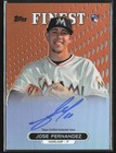Jose Fernandez 2013 Topps Finest Orange Refractor RC Auto /99 A #RA-JFZ Miami