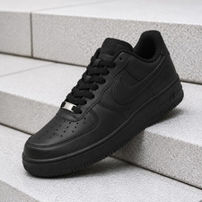 Nike CW2288-001 Air Force 1 Low All Black Classic Casual Shoes