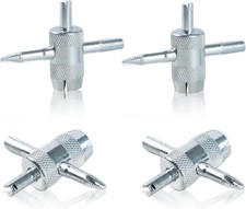 4 Pcs 4-way Valve Core Removal Tool Stainless Steel Tire Valve Stem Tools 4-in-1 4 Pcs 4-way Valve Core Removal Tool Stainless Steel Tire Valve Stem Tools 4-in-1