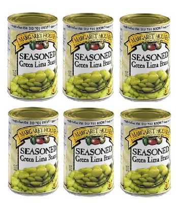 Margaret Holmes Seasoned Green Lima Beans 6 Can Pack
