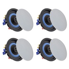 Herdio 4 Inch 320 Watts 2Way Bluetooth Ceiling Speakers Package Perfect for H...