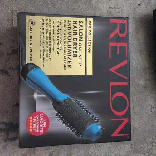 Revlon PRO Collection Salon One Step Hair Dryer and Volumizer Brush Teal- New