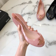 Womens Ladies Flat Slip On Jelly Shoes Space Love III Orb IV Plastic Pumps Shoes