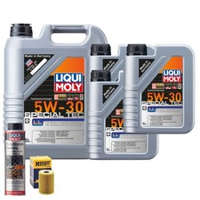 Motoröl 5W30 LIQUI MOLY Special Tec Ll 8L+HENGST Ölfilter +Ölschlammspülung