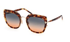 NEW TOM FORD FT0945 53P HAVANA/BLUE TO AMBER GRADIENT AUTHENTIC SUNGLASSES 55MM