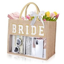 Bride Bag - Semi-Transparent Bride Tote for Bachelorette Party, Bridal Shower,