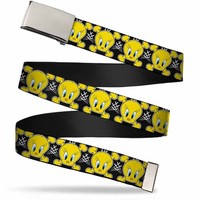 `Blank Chrome 1.0`` Buckle - Tweety Bird & Crossbones Black/ (Us Import) ACC NEU