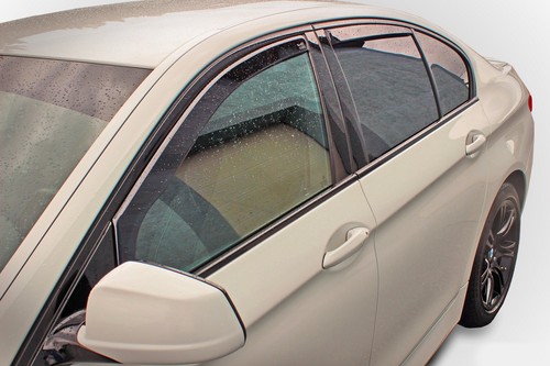 Juego de 4 piezas de deflectores de viento para Ssangyong Korando 2011-2019 tintado Heko - Imagen 2 de 5