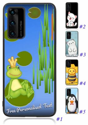 Personalised Text Back Case for Huawei P10 P20 P30 P40 Pro+ Lite Nova 3e 3i 5T