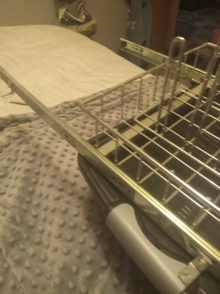 Pot Pans & Lids Organizer Rack with 7 Dividers Each for Kitchen Cabinets Chrome  - Image 2 of 3