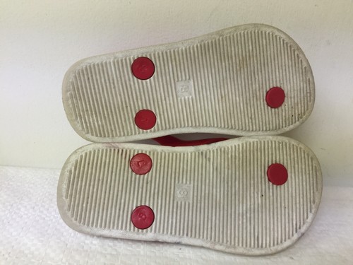 Sandalias chanclas antiguas azul marino niños rojo/blanco 7-8 - Imagen 5 de 5
