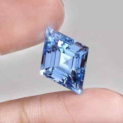 A+ Natural Certified Santa Maria Aquamarine Fancy Cut 15 Ct+ Loose AG Gemstone