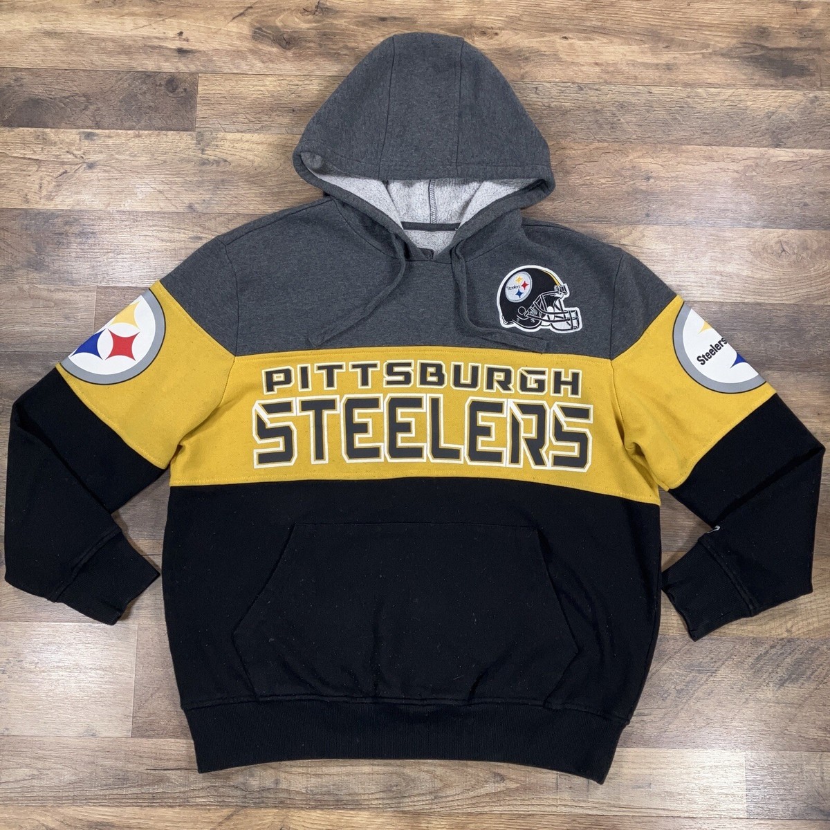 Starter Pittsburgh Steelers Hoodie Mens Large Fleece Hooded Pullover  Sweatshirt