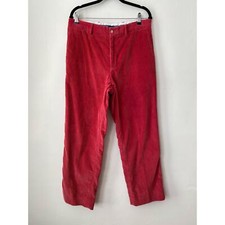 Vineyard Vines Corduroy Pants Classic Fit Club Red Wide Whale Men's Size 33