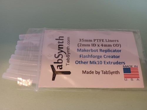 FLASHFORGE 3D Printer Teflon PTFE Liner Tube For Nozzle (10 pack of liners) Mk10 - Picture 11 of 12