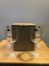 Bohemia Crystal Diamond Water Glasses Set of 4.  New in Box.