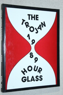 #ad #ad 1989 Troy High School Yearbook Annual Troy Ohio OH Trojan $29.95