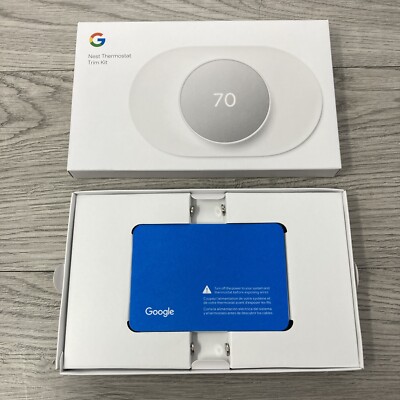 Google Nest GZZN7 Thermostat Trim Kit - Snow White (GA01837-US)