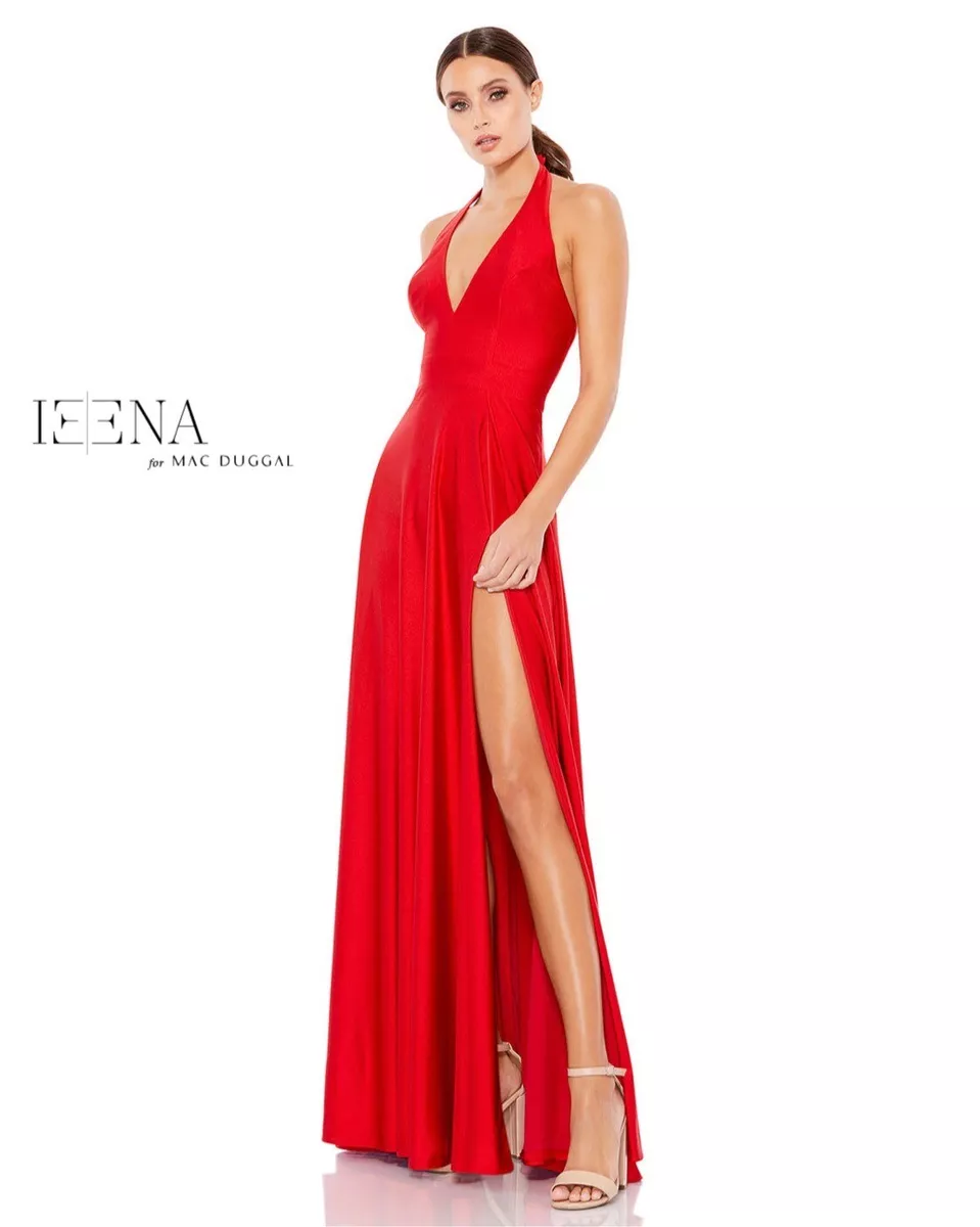 Ieena for mac top duggal red dress