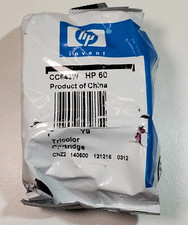 HP 60 Tri-Color Ink Cartridge New Original OEM CC643W
