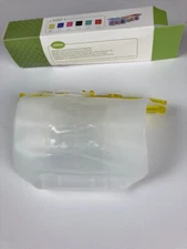 Vacuum seal silicone food storage bag Food Grade Yellow 2 Pkg.