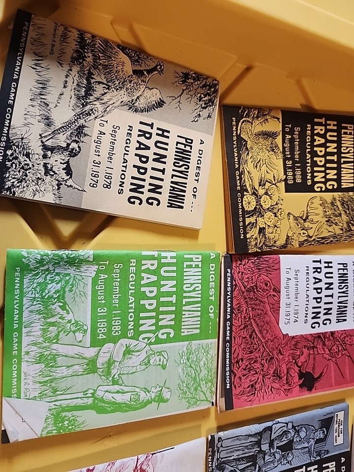 Lot of 13 Pennsylvania PA Hunting License Regulation Booklets 196894