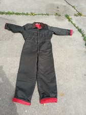 Vtg Men s Coveralls Lined Large Key Imperial Green Mechanics Zipper Pockets