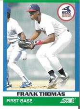 Frank Thomas 1991 Score RISING STAR RC #78 CHICAGO WHITE SOX 